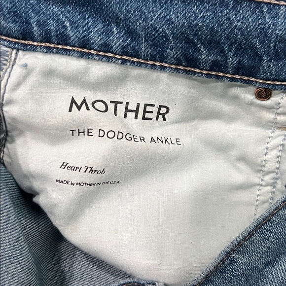 Mother The Dodger Ankle Jeans in Heart Throb Size 28 - Picture 5 of 16